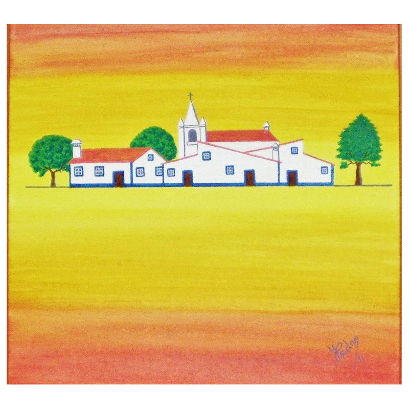 Quadro de aldeia alentejana